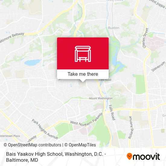 Bais Yaakov High School map