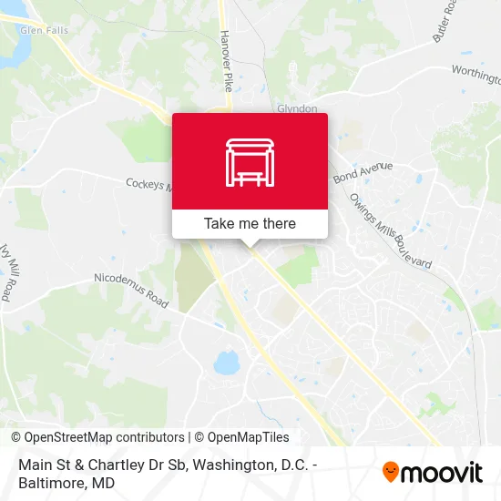 Main St & Chartley Dr Sb map