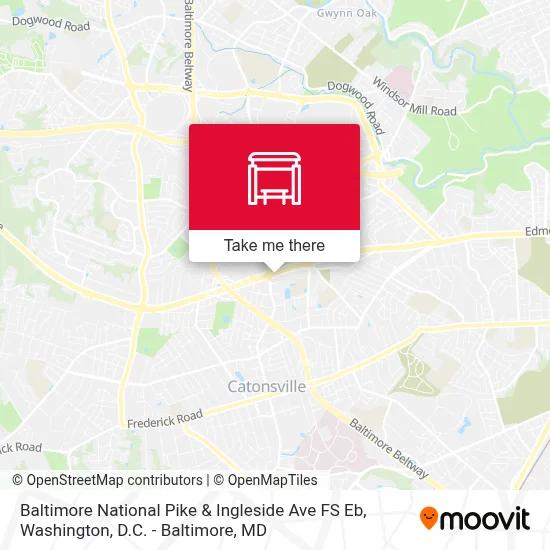 Baltimore National Pike & Ingleside Ave FS Eb map