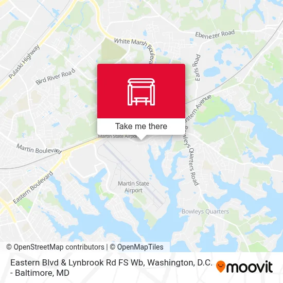 Eastern Blvd & Lynbrook Rd FS Wb map