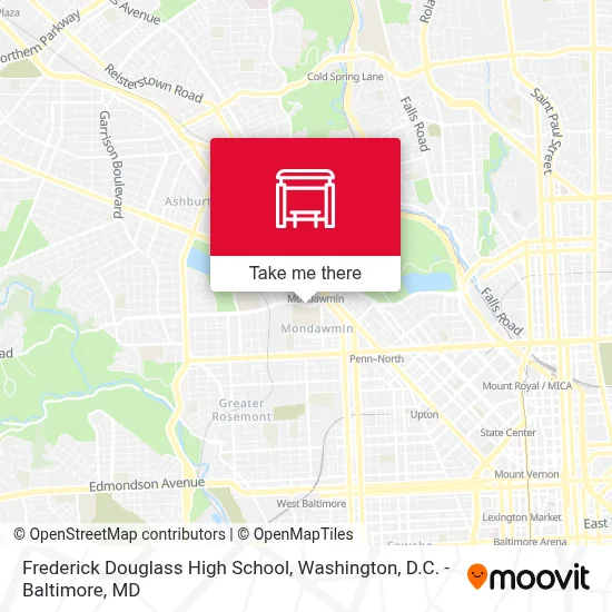 Frederick Douglass High School map