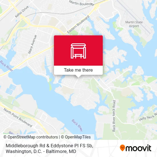 Middleborough Rd & Eddystone Pl FS Sb map