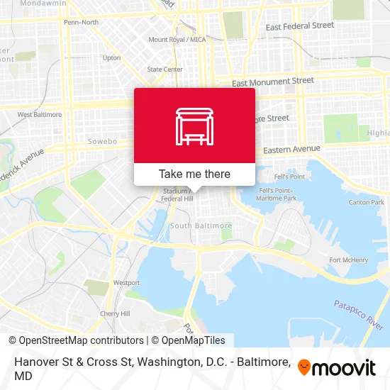 Hanover St & Cross St map