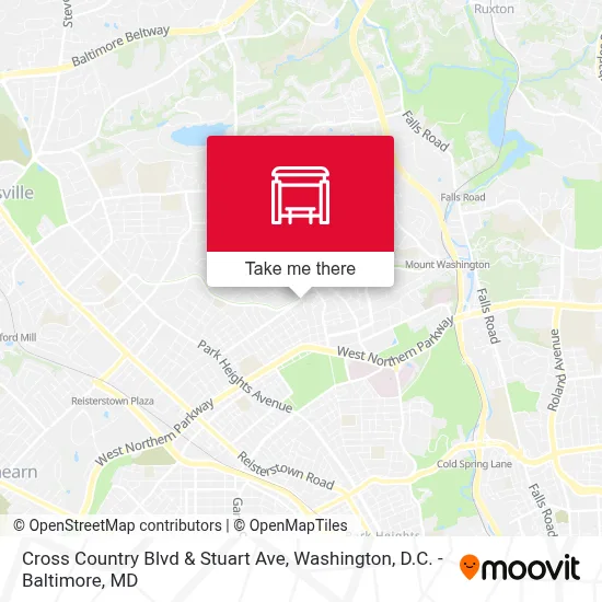Cross Country Blvd & Stuart Ave map