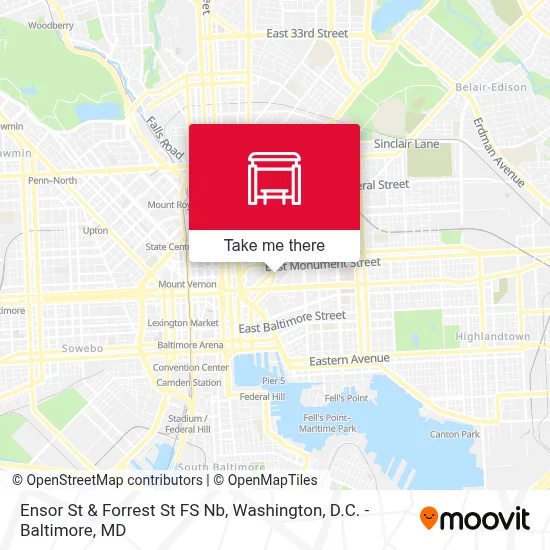 Ensor St & Forrest St FS Nb map