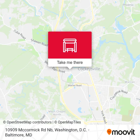 10909 Mccormick Rd Nb map