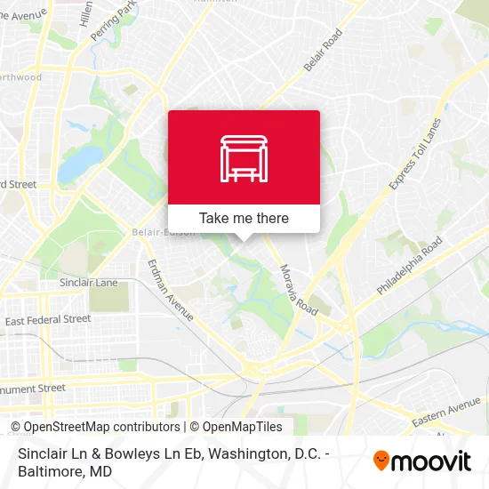 Sinclair Ln & Bowleys Ln Eb map
