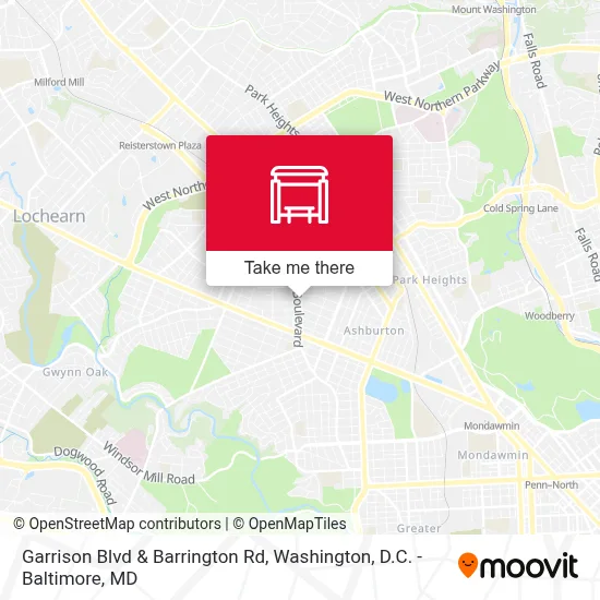Garrison Blvd & Barrington Rd map