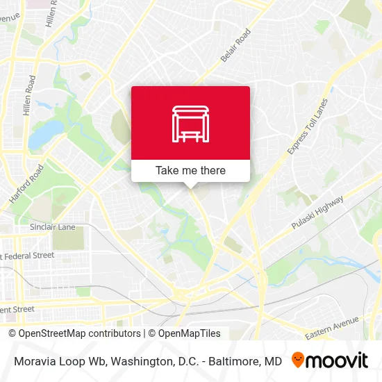 Moravia Loop Wb map