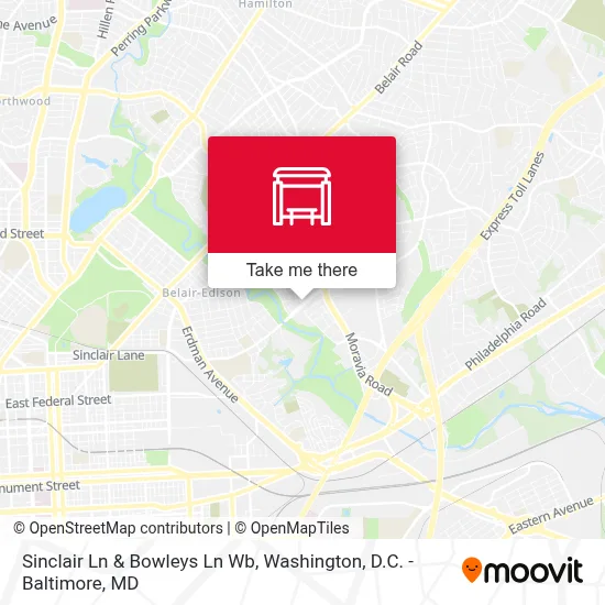 Sinclair Ln & Bowleys Ln Wb map