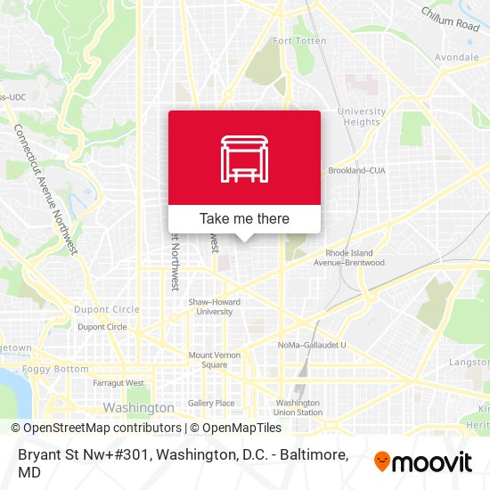 Mapa de Bryant St Nw+#301