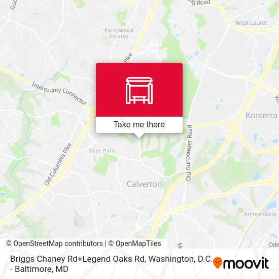 Briggs Chaney Rd+Legend Oaks Rd map