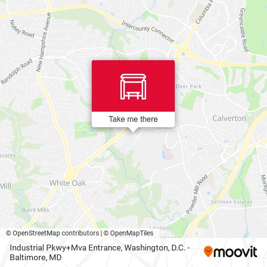 Mapa de Industrial Pkwy+Mva Entrance