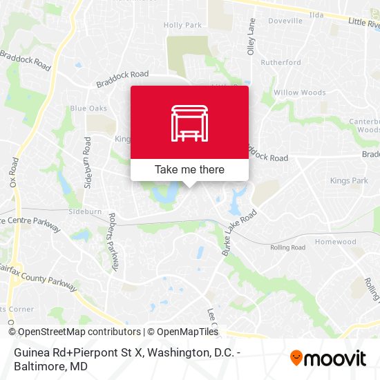 Mapa de Guinea Rd+Pierpont St X