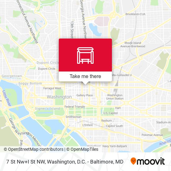 7 St Nw+I St NW map