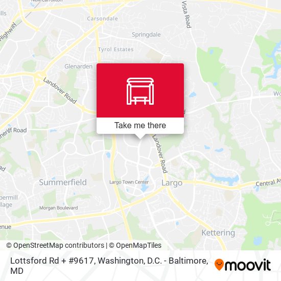 Mapa de Lottsford Rd + #9617
