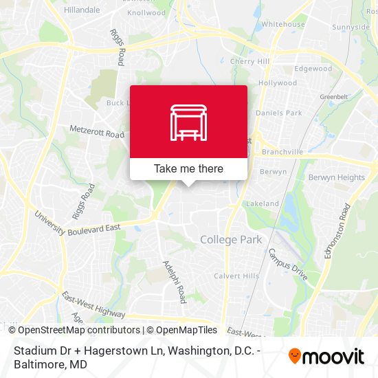 Stadium Dr + Hagerstown Ln map