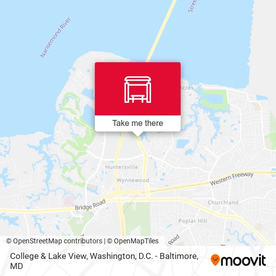 College & Lake View map