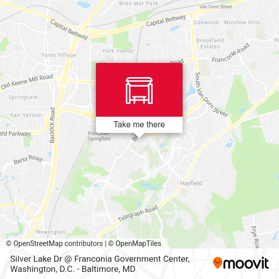 Silver Lake Dr @ Franconia Government Center map