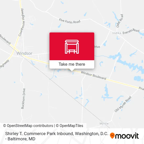 Shirley T. Commerce Park Inbound map