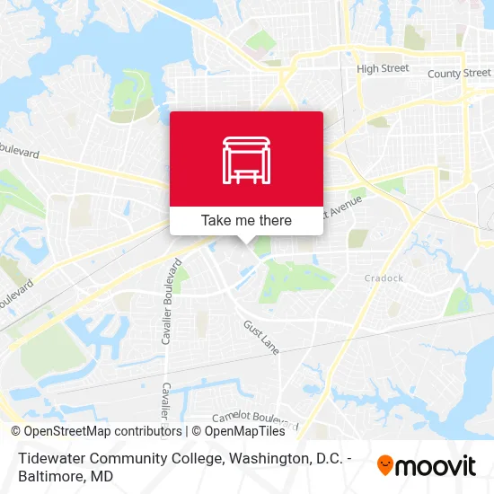 Tidewater Community College map