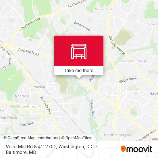 Veirs Mill Rd & @12701 map