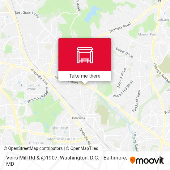 Veirs Mill Rd & @1907 map