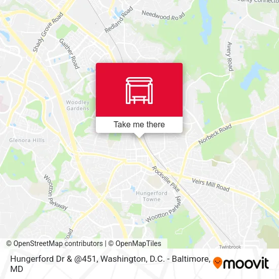 Hungerford Dr & @451 map