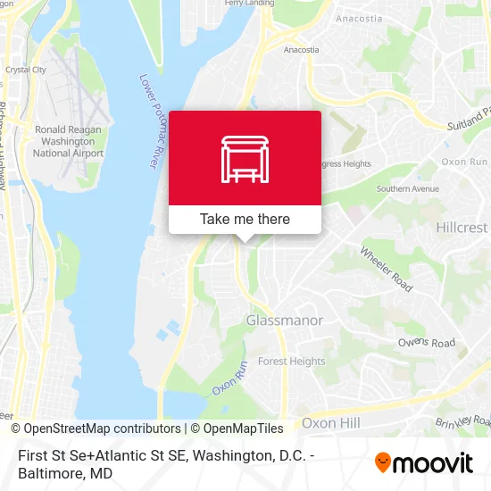 First St Se+Atlantic St SE map
