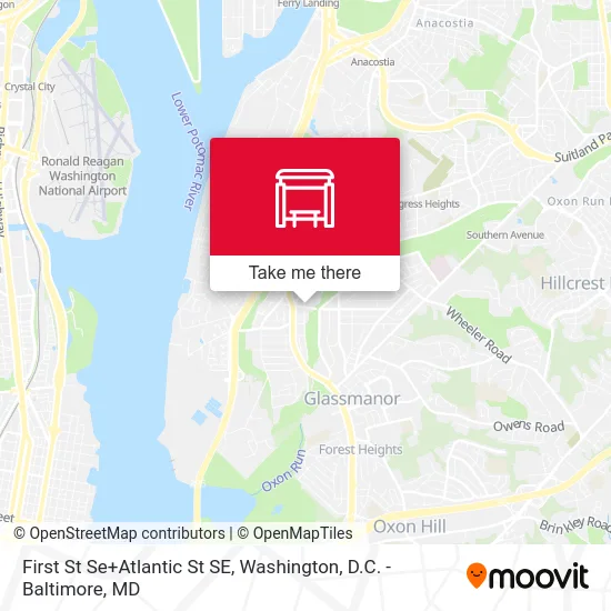 First St Se+Atlantic St SE map