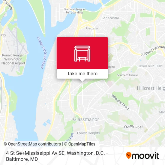 4 St Se+Mississippi Av SE map