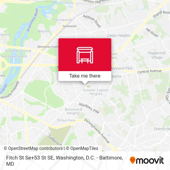 Fitch St Se+53 St SE map