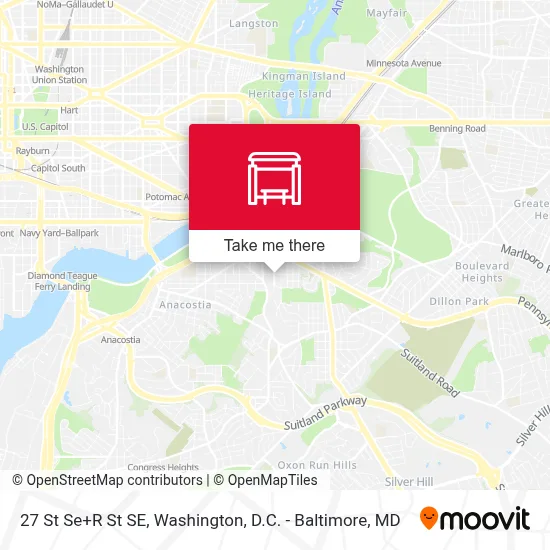 27 St Se+R St SE map