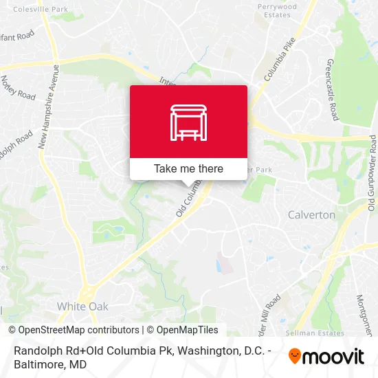 Randolph Rd+Old Columbia Pk map