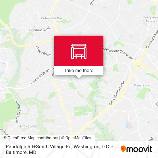Randolph Rd+Smith Village Rd map