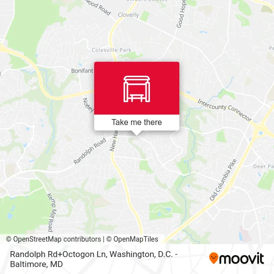 Randolph Rd+Octogon Ln map