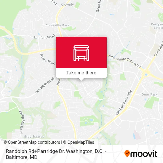 Randolph Rd+Partridge Dr map