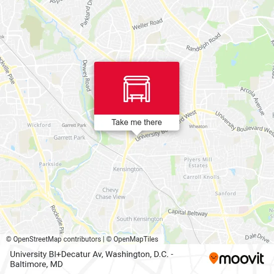 University Bl+Decatur Av map