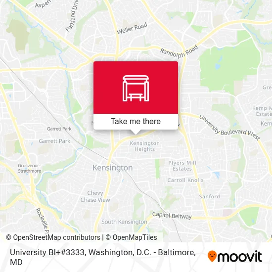 University Bl+#3333 map