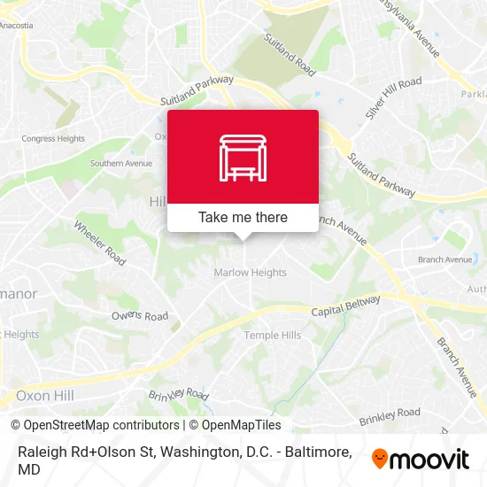 Mapa de Raleigh Rd+Olson St