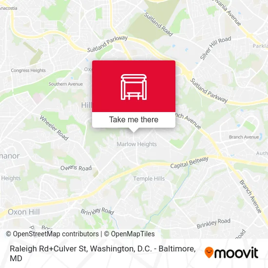 Mapa de Raleigh Rd+Culver St