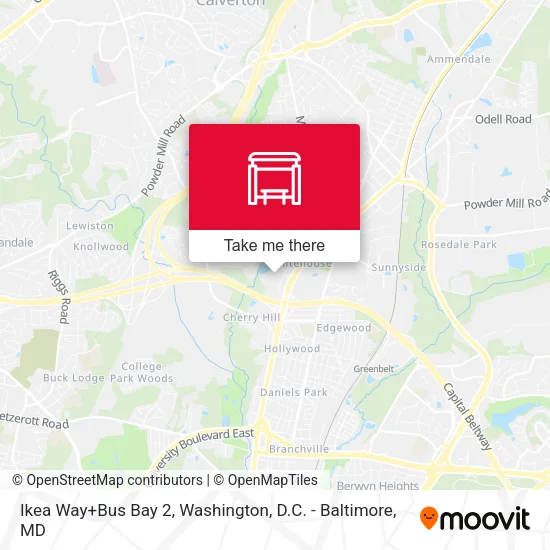 Ikea Way+Bus Bay 2 map