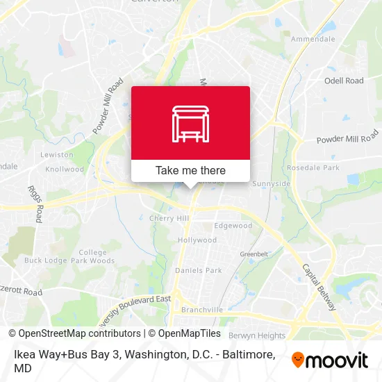 Ikea Way+Bus Bay 3 map