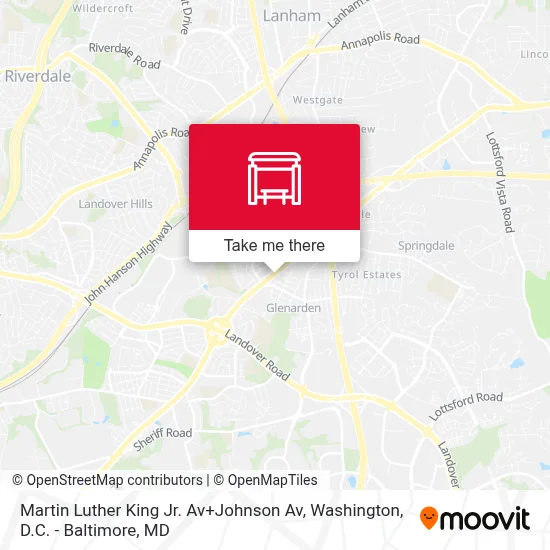 Martin Luther King Jr. Av+Johnson Av map