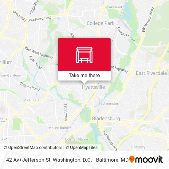 42 Av+Jefferson St map