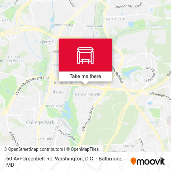 60 Av+Greenbelt Rd map