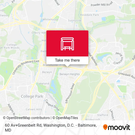 60 Av+Greenbelt Rd map