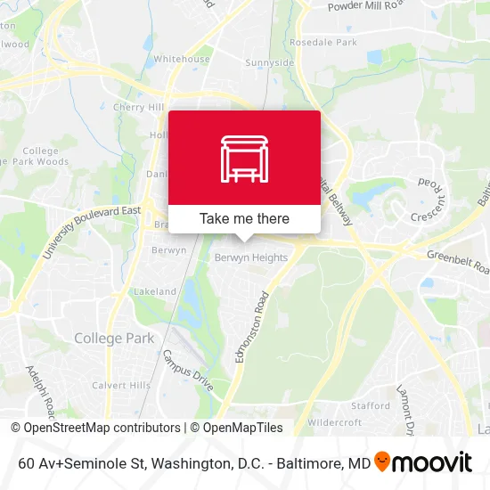 60 Av+Seminole St map