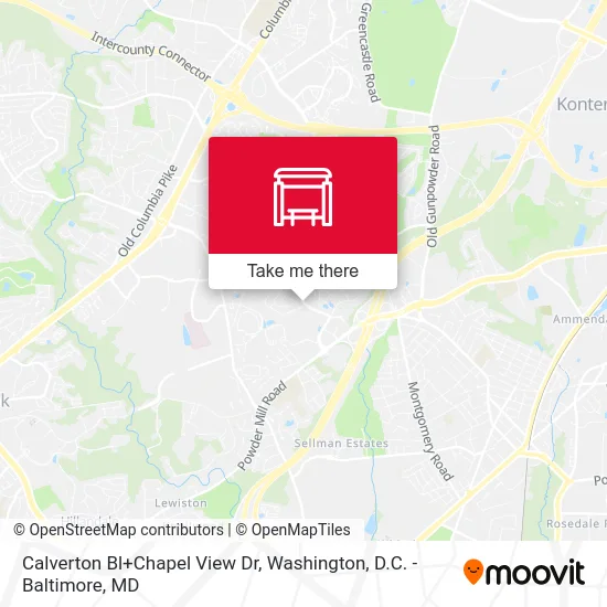 Calverton Bl+Chapel View Dr map