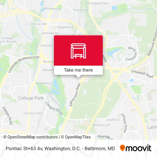Pontiac St+63 Av map